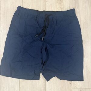 Theory Midnight Blue Elastic Waist Shorts